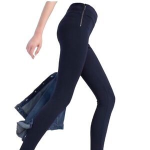 Zara Trafaluc Deep Dark Blue Stretchy Size Zipper Pants Size XS